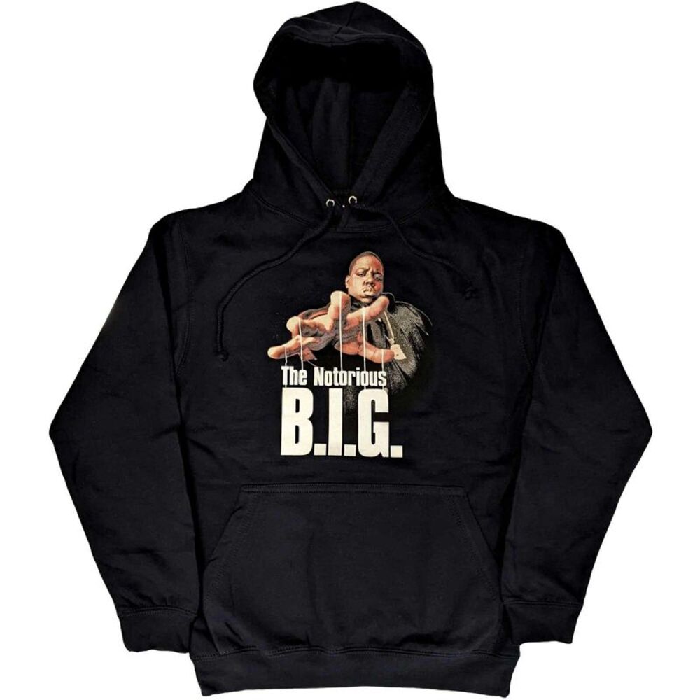 Biggie Smalls Unisex Adult Reachstrings Hoodie / Navy Blue